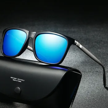 Ultra Light Bărbați ochelari de Soare Polarizat Metal Picior Pătrat ochelari de soare UV400 Protecție de Brand pentru Femei de sex Masculin de Conducere Ochelari Ochelari de Nuante