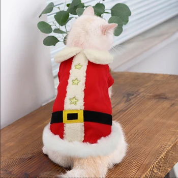 Santa Costum De Câine De Crăciun, Haine De Iarna Cald Câine De Companie Sacou Haina Catelul Pisica De Crăciun Îmbrăcăminte Hanorace Chihuahua, Yorkie Tinuta