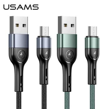 USAMS Micro USB Cablu de Încărcare pentru Samsung Xiaomi Redmi Huawei Telefon Mobil Android Micro USB Cablu de Date Incarcator cablu Cablu