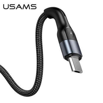 USAMS Micro USB Cablu de Încărcare pentru Samsung Xiaomi Redmi Huawei Telefon Mobil Android Micro USB Cablu de Date Incarcator cablu Cablu