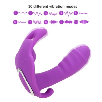 VATINE Fluture Portabil Dildo Vibrator Stimulator Clitoris Jucarii Sexuale pentru Femei Masturbare G Spot Masaj Vibrator Chilotei