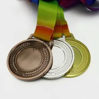 Dimensiuni 70MM Bărbați și Femei de Funcționare Medalii cu Panglică 1Set=3Pcs Club de Metal Medalii, Inclusiv(1buc Aur și 1buc Argint ,1buc Cupru)