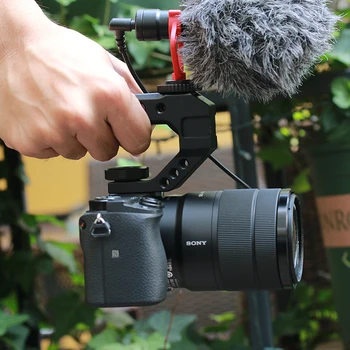 UURig R005 Rece Pantof Camera DSLR de Top Mâner Adaptor de Montare Metal Universal de Prindere de Mână pentru Sony Nikon Canon cu 1/4 3/8 Șurub