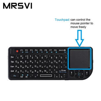 Русская клавиатура 2.4 G A8 Mini rusă Tastatura Wireless Keyboard 7 color cu iluminare din spate Telecomanda Air Mouse-ul pentru Android TV BOX