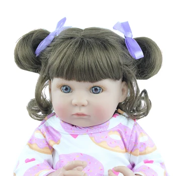 40cm Integral din Silicon Moale Renăscut Păpușă Jucărie Pentru Fete Realiste Vinil Mini Copiii se Scalde Copilul Dress Up Bonece Copii Cadou de Ziua de nastere