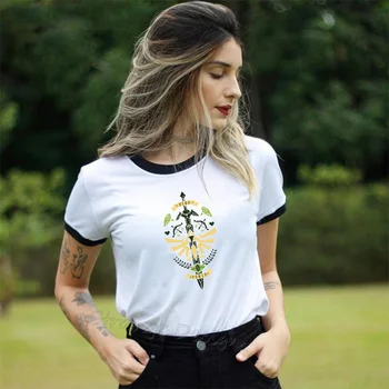 The Legend of Zelda Tricou Femei Tricou hip hop streetwear Alb Modă T-shirt Topuri de Vara Tricouri Tricouri pentru Femei de Îmbrăcăminte