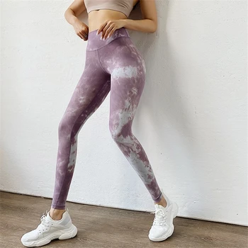 Femeile Legging 2020 Fitness Elastice, Pantaloni cu Talie Înaltă Push-Up Hip Sport Femei Jambiere de Funcționare Sport Tie-dye pentru Femei Pantaloni Sport