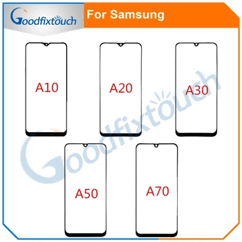 10buc Pentru Samsung Galaxy A10 A20 A30 A50 A70 Ecran Tactil de Sticlă din Față LCD de pe Panoul Exterior de Afișare Obiectiv A30 A50 A70 de Sticlă din Față