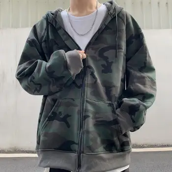 Camuflaj Hanorace Barbati 2020 Noua Moda Tricou Masculin Camo Hoody Hip Toamna Iarna Militare Hoodie Mens Îmbrăcăminte Coreeană Topuri