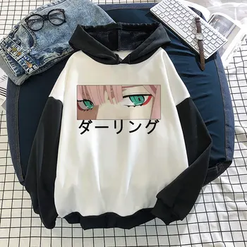Moda De Iarnă Tricou Casual Sex Feminin Japonez Harajuku Zero Doi Anime Supradimensionate Hoodies Femei Estetice Bluze Pulovere Hoody