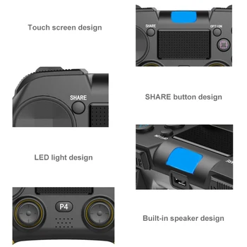 Bluetooth Wireless Gamepad Joystick-ul Pentru PS4 Consola Controle Pentru PS4 /PS4 Slim /PS4 Pro Controller Pentru Pc Joypad Accesorii