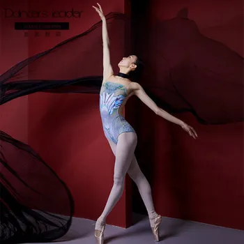 Balet tricouri pentru adulți arta de testare forma aeriene practica yoga haine de broderie de formare de bază de dans haine