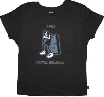 Emily Ciudat ELECTRIC STRĂIN Negru juniori Desene animate T-Shirt tricou barbati Unisex Noua Moda tricou Vrac Dimensiune top ajax