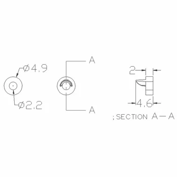 10 seturi Țintă se Confruntă Cu Led-uri pentru semnalizare pentru căi Ferate N sau Z Scara 1 Aspect JTD11 Led-uri de semnalizare model kit de construcție