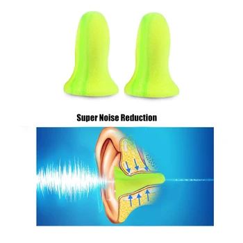 4buc/cutie Spumă Moale Ureche Plug Slpeeping Ajutor de Reducere a Zgomotului de Călătorie Restul de Prevenire a Zgomotului Dopuri de urechi izolate Fonic Dimensiuni(Mici si Mari)