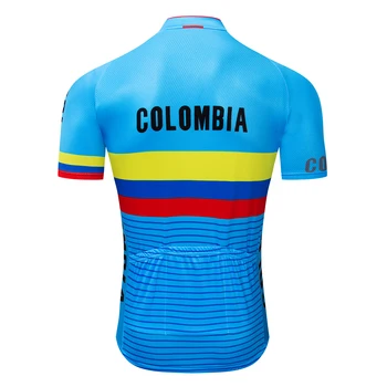 6XL Columbia Echipa Națională Albastru Jersey Ciclism Biciclete Tricouri Scurte de Vară Respirabil Biciclete de Munte Biciclete de Îmbrăcăminte MTB Maillot