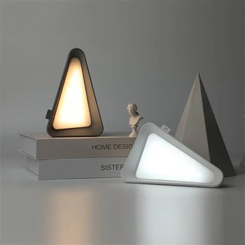 Senzor de gravitație Flip Lampa Creative Triunghi Lămpi de Masă de Încărcare USB Lumina de Noapte Dormitor Noptieră Lumini de Noapte, Lampă Iluminare