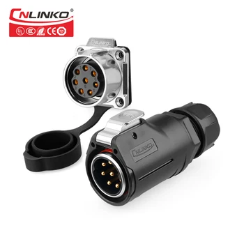 CNLINKO M28 8pini IP67 rezistent la apa conector de alimentare adaptor de 15A 500V rapid opera industria de echipamente noi de energie vehicule auto