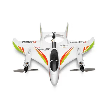 X450 2.4 G 6CH 3D/6G RC Avion cu Motor fără Perii Vertical Take-off de Lumină LED RC Planor cu Aripi Fixe RC Avion de Aeronave RTF toysGifts