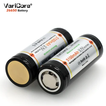 1BUC VariCore Protecție 26650 5100mAh 3.7 V Li-ion Baterie Reîncărcabilă cu PCB 4A 3.6 V Putere baterii pentru Lanterna