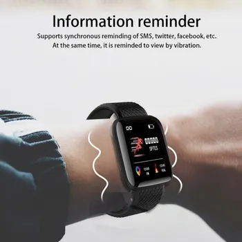 116plus Brățară Inteligent Impermeabil Fitness Tracker Ceas Heart Rate Monitor de Presiune sanguina Pedometru Smart Band Femei Bărbați Fierbinte
