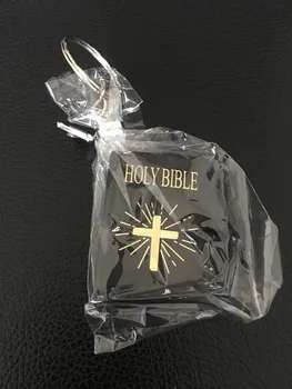 Religioase decor cadou Mini Biblia Breloc cu Pandantiv Creștin Isus Sfânta Scriptură Aur Negru Sfânta Scriptură (Versiunea engleză )