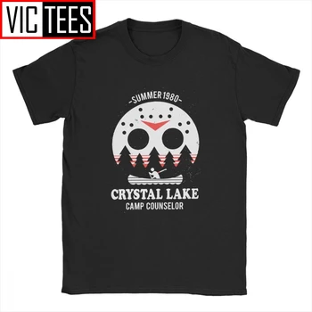 Bărbați Crystal Lake Consilier de Tabără T Shirt 13 vineri Jason Groază 13 Bumbac Haine de Dimensiuni Mari Tricou