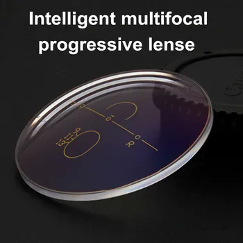 Progresivă multi-focală lentile de 1.56 de 1.61 si 1.67 asferice placare verde film miopie moleculară mare, lentile pentru 2 buc