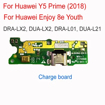 Original Dock Conector Micro USB Portul de Încărcare Cablu Flex bord Pentru Huawei Y5 Prim-2018 Bucura 8e cu Microfon de Încărcare