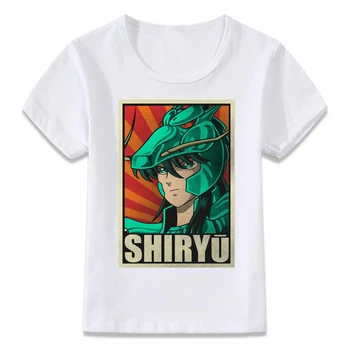 Haine copii Tricou Saint Seiya Ikki Hyoga Shiryu Shun Anime T-shirt pentru Baieti si Fete Copilul Shirts Tee