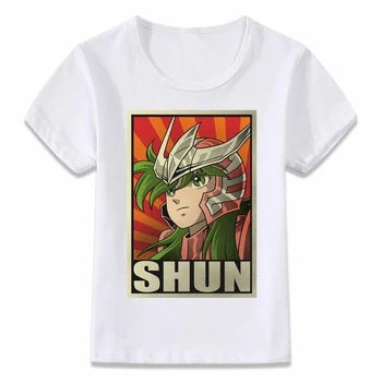 Haine copii Tricou Saint Seiya Ikki Hyoga Shiryu Shun Anime T-shirt pentru Baieti si Fete Copilul Shirts Tee