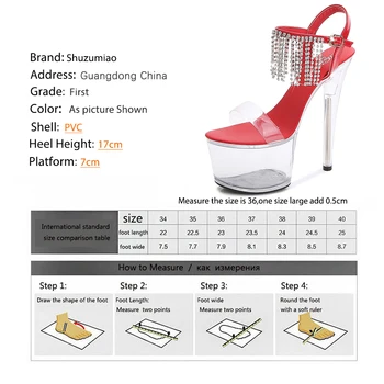 Pantofi pentru Femei Rochie 2020 Nou Pol de Dans Gladiato Sandale cu toc Înalt Clar Tocuri inalte Doamnelor Platforma Sandale Diamante Striper