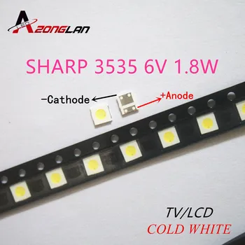 1000pcs SHARP LED backlight TV LCD 3535 3537 LED SMD Lampa șirag de mărgele șirag de mărgele 1.8 W 6V 3535 alb Rece
