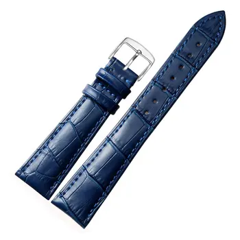 Curea din Piele Ceas curea bratara 20mm 21mm 22mm crocodil cereale Albastru accesorii ceas pentru Tissot T099 instrumente gratuite