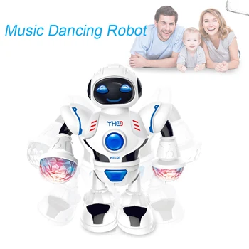Orbitor Muzica Robot Strălucitoare Educative Jucarii Electronice De Mers Pe Jos De Dans Spațiu Inteligent Robot De Muzică Pentru Copii Jucarii Robot Figura Anime