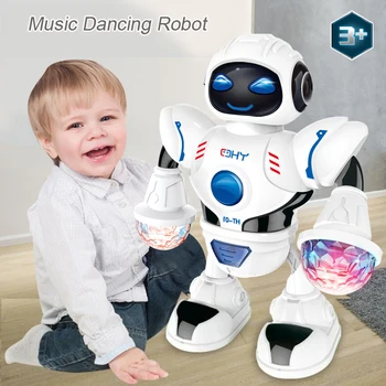 Orbitor Muzica Robot Strălucitoare Educative Jucarii Electronice De Mers Pe Jos De Dans Spațiu Inteligent Robot De Muzică Pentru Copii Jucarii Robot Figura Anime