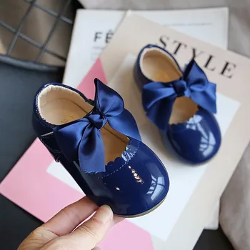 Copilul Papion, Pantofi 2020 Noua Moda Coreeană Copii Fete Primavara Toamna Pu Printesa Respirabil Cauciuc Plat Pantofi Copii, Pantofi Toddle