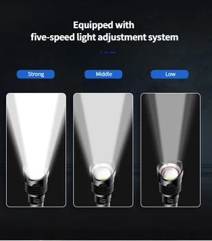 450000LM XHP100 puternic tactice lanterna USB reîncărcabilă 18650 26650 super lanterna puternica xhp90 xhp70 xhp50 felinar