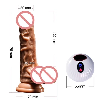 Automate Telescopice Încălzire Mare Dildo Vibrator penis Urias ventuza vibrator Realistic Dildo-uri Pentru Femei Jucării Sexuale de Adult Toy Shop