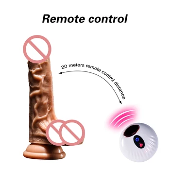 Automate Telescopice Încălzire Mare Dildo Vibrator penis Urias ventuza vibrator Realistic Dildo-uri Pentru Femei Jucării Sexuale de Adult Toy Shop