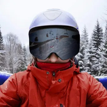 OTG Ochelari de Schi Snowboard Masca Pentru Barbati Femei Schi UV400 Ochelari de Zăpadă de Protecție Peste Ochelari Adult Dublu Anti-Ceață Cilindrice