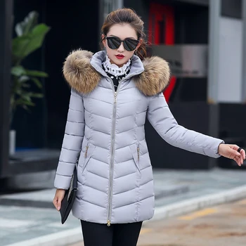 Noi coreean jacheta de iarna pentru femei cu gluga parka haine femei chaqueta mujer elegante, paltoane și jachete femei uza 2019 BLD1273