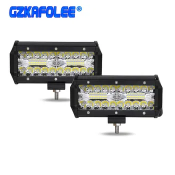 GZKAFOLEE 7inch LED-uri lampa de Lucru 12V 24V la fața Locului și a Inundațiilor Combo Fascicul de Lumina Led-uri Auto de 7