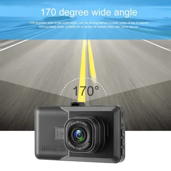 3 Inch DVR Mașină de 120 de Grade Unghi Larg de Bord Cam Dual Lens 1080P WIFI G-senzor Auto Digital Video Recorder Cu Viziune de Noapte
