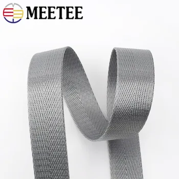 2Meters Meetee 25mm Nailon Chingi Trupa Herringbone Model de Banda Web DIY Rucsac Curea Centura de Legare Cusut Haine Accesorii