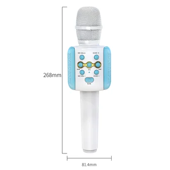 L858 Portabil Bluetooth Karaoke Microfon Wireless Profesional Acasă KTV Microfon Handheld Inteligente de Reducere a Zgomotului