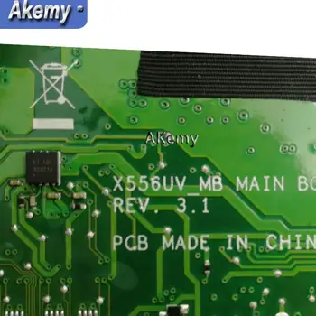 Akemy X556UV Laptop I5 placa de baza-PROCESOR DDR4-8G RAM Pentru Asus X556UQ X556UV X556UB X556UR X556U Testa placa de baza X556UV placa de baza