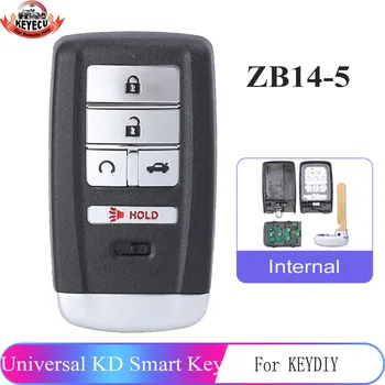 ZB14-5 KEYDIY Universal 5 Butoane Cheie Inteligentă pentru KD-X2 Cheie de Mașină de la Distanță de Înlocuire se Potrivesc pentru Mai mult de 2000 de Modele