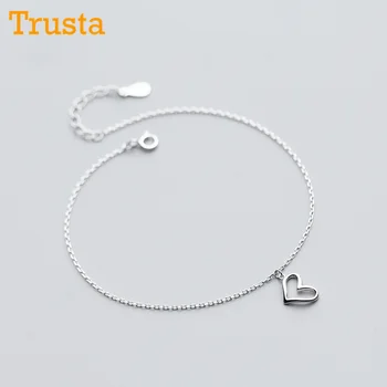 Trustdavis 925 Masiv Sterling Silver Moda Bijuterii pentru Femei de Inima Drăguț 20cm Sori Pentru Soția Fiica ei, Doamna Cadou DS879