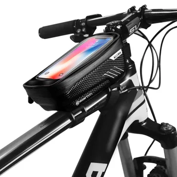 OMUL SĂLBATIC de Munte Sac de Biciclete Biciclete Cadru Frontal de Sus Tub Sac Impermeabil Touch Screen Telefon Mobil Caz pentru 4.7-6.5 inch telefon Mobil